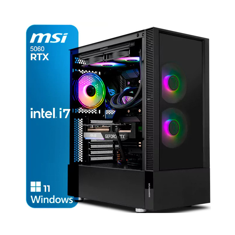 Computador Gaming Intel Core i7, 32GB, RTX5060, 1TB Nemesis