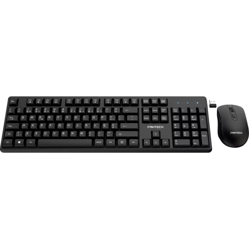 Combo s/ Fios Teclado + Rato Fantech Business KMW603 Preto